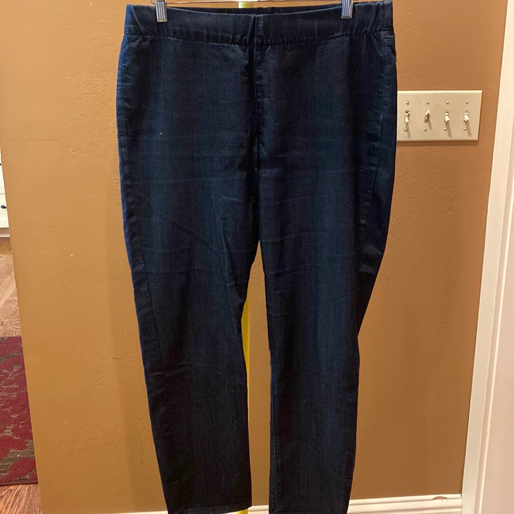 NYDJ Pull On Denim Jean Ankle Pant Blue 10